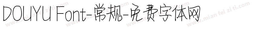 DOUYU Font-常规字体转换
